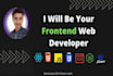 be your expert front end web developer using react js and next js