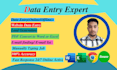 be your virtual assistant for data entry, web research and copy paste