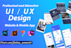 create professional interactive web and mobile UI UX design