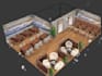 colourful landscape, room, event design visualization