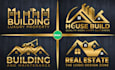 do luxury, real estate, realtor, business logo or branding kit
