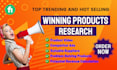 niche product research for winning shopify and tiktok dropshipping products