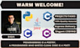 code java, c, cpp, c sharp and python programming