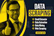 do data scraping,  email extractor, data extraction, data entry, web scraping