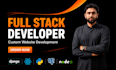 be your full stack developer for django and react website development