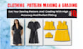 create digital sewing pattern as you need