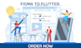 design complete flutter app UI, figma or xd to flutter UI