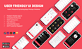 do creative mobile app design UI UX in figma