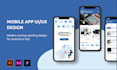 create modern UI UX design for mobile app
