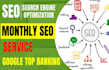 provide complete monthly SEO service for google top ranking