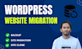 migrate or transfer your website to a new domain or hosting within 24h