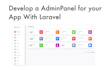 create a custom admin panel using laravel with API