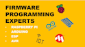 do firmware programming for raspberry pi, arduino, esp
