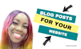 write blogs for your website