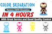 do color separation pantone, halftone, vector in 4 hours