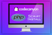 install any codecanyon PHP script on your hosting