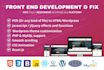 develop responsive front end for website