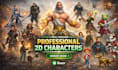 design high quality 2d game characters
