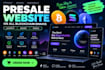 create ico presale website with presale smart contract integration