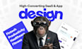 design a premium saas mobile app or ios android UI design in figma
