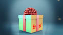 create a happy new year video intro with present