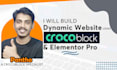 build dynamic wordpress website by crocoblock, elementor,  jet engine