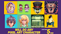 do any pixel art character