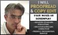proofread, copy edit and format your novel or screenplay