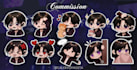 chibi cute emotes, emoji, emoticons