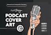 provide professional podcast cover art, logo