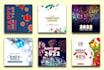 create christmas and new year banner ads post
