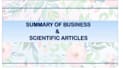 summarize the business news articles