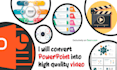 convert powerpoint to HD video with voice narration