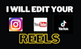 edit instagram reels, tiktok with captions