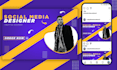 do attractive social media design posts and advertisement banner