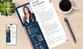 make professional CV, infographic resume, cover letter design on canva