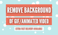 remove background of GIF or animated video