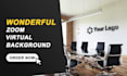make google meet and zoom virtual background in 1 hour