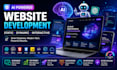 develop an interactive website using ai and modern tech