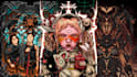 draw detailed dark art illustration for metal merch album