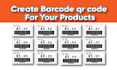 create barcode qr code isbn label tags sticker in 2 hour