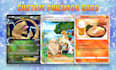 draw your character into custom pokemon card illustration