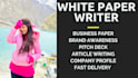 write remarkable business papers and company profile