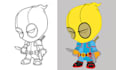convert your hand drawing into digital art illustration
