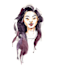 paint a fantasy beautiful watercolour portrait