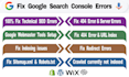 fix index coverage errors in google search console, fix sitemap,robots txt issue