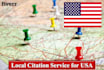 do 500 local citations for USA, manually