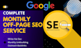 build monthly off page SEO do follow backlinks with white hat link building