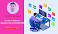 design and develop modern responsive websites in HTML, CSS and js