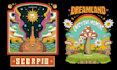 do colorful trippy psychedelic style for album cover